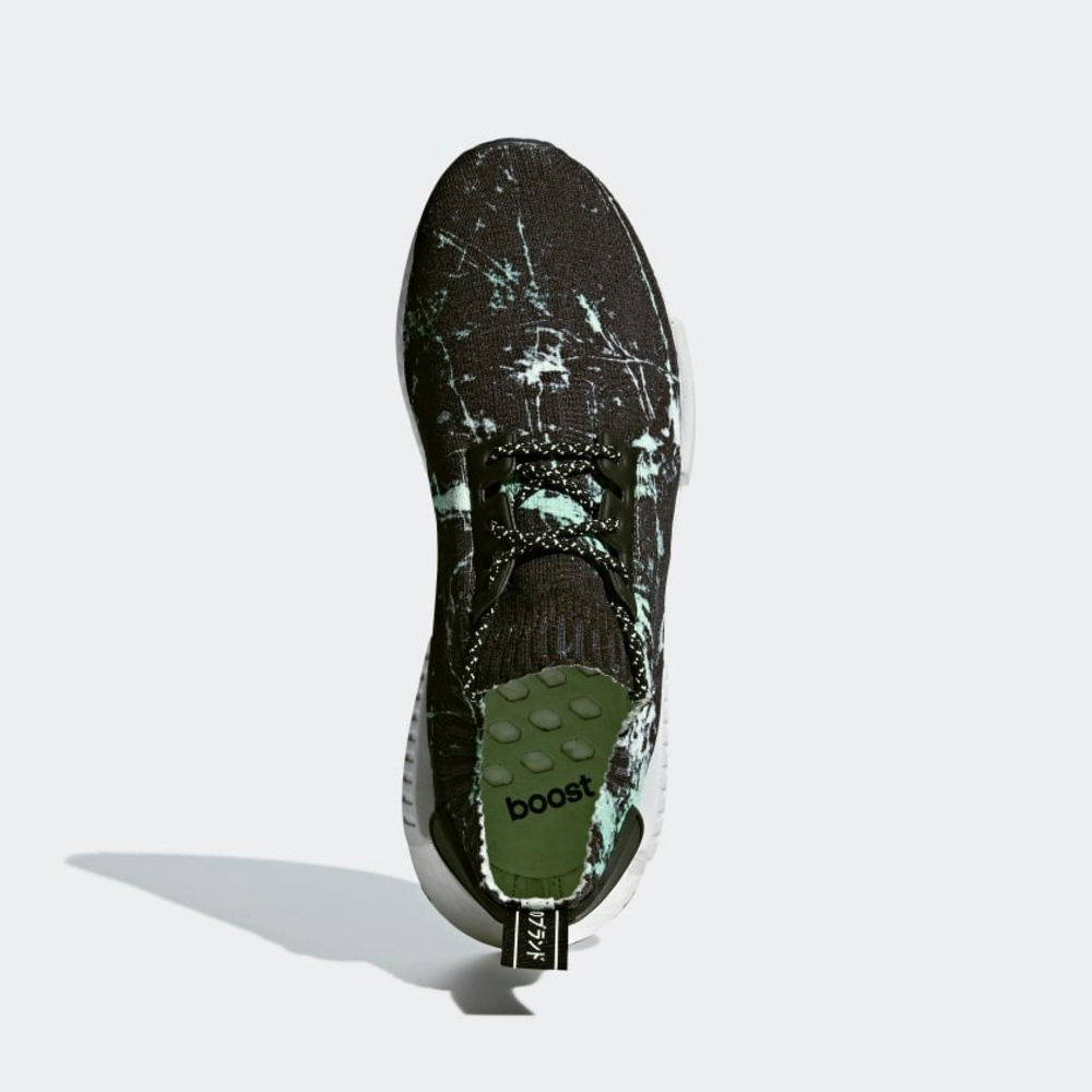 Adidas NMD R1 PK Mens Sneakers Green Marble Black - Picture 11 of 15
